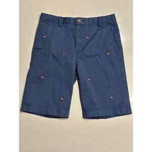 Vineyard Vines Shorts Boys Size 16 Chino Embroidered Whale USA Patriotic Youth